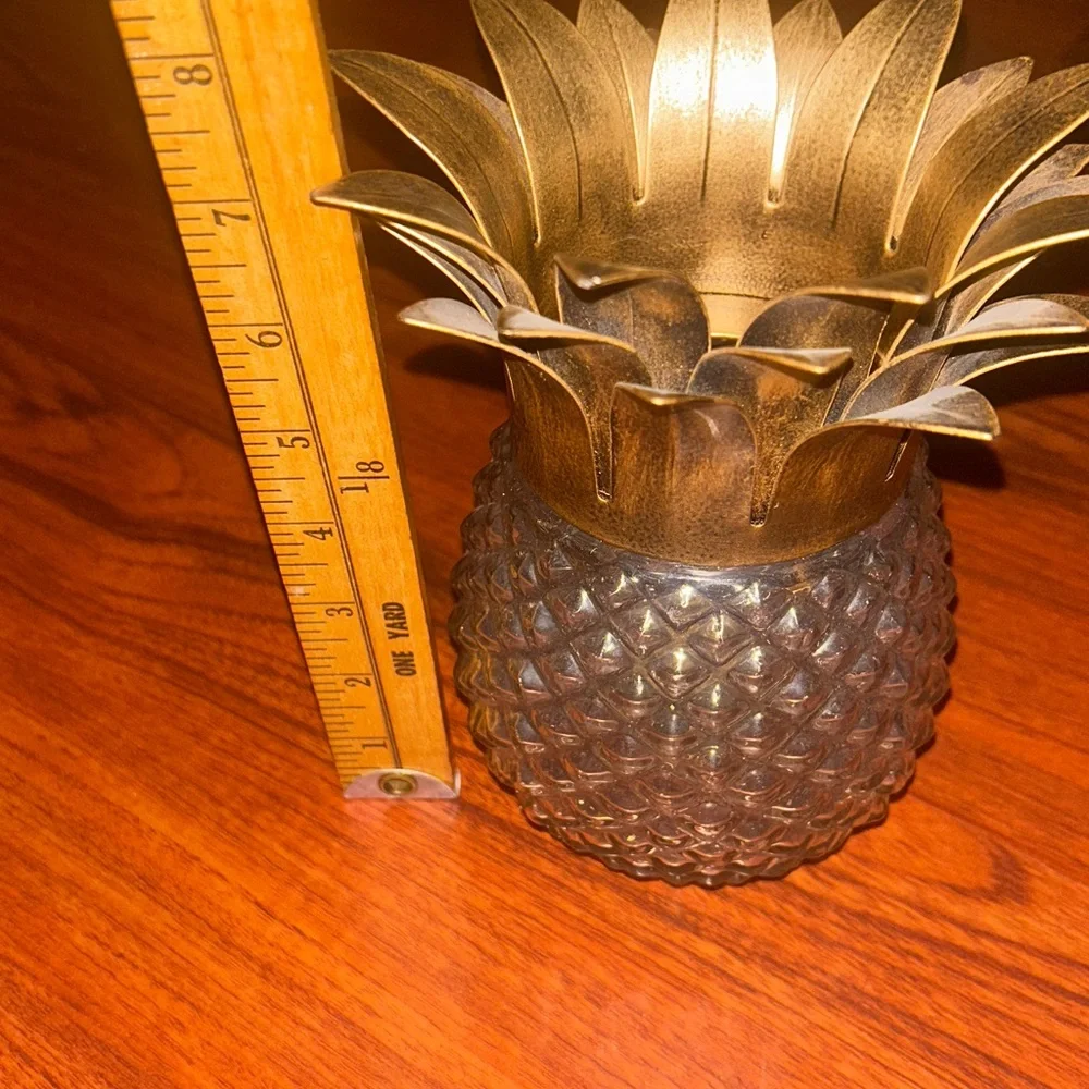 VTG Pier 1 Imports Pineapple Hurricane Tea Candle Holder